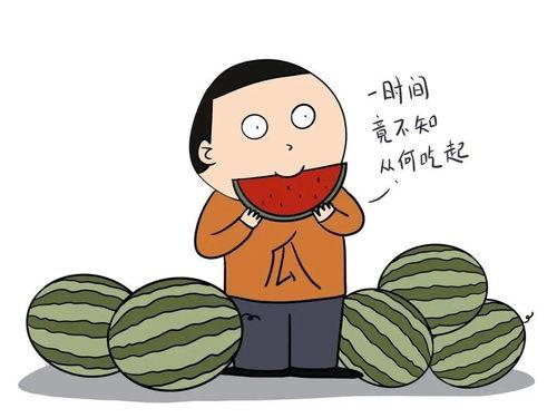 吃瓜吗我请你吃瓜图片